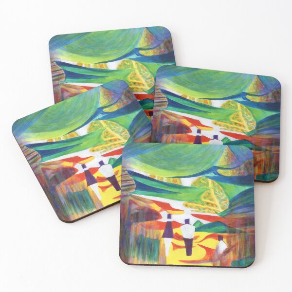 Item preview, Abstract Anjuna Market, Goa painting designed and sold by Marion Yeo.