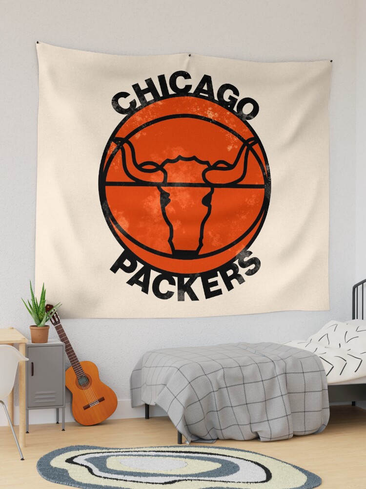 Chicago Packers ))(( Retro Defunct Basketball Team Design Tapestry