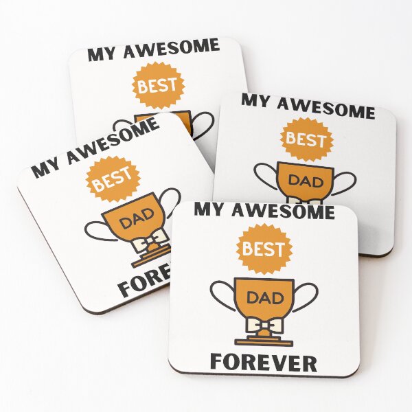Item preview, My Awesome Best Dad Forever designed and sold by BhavyaBathla.