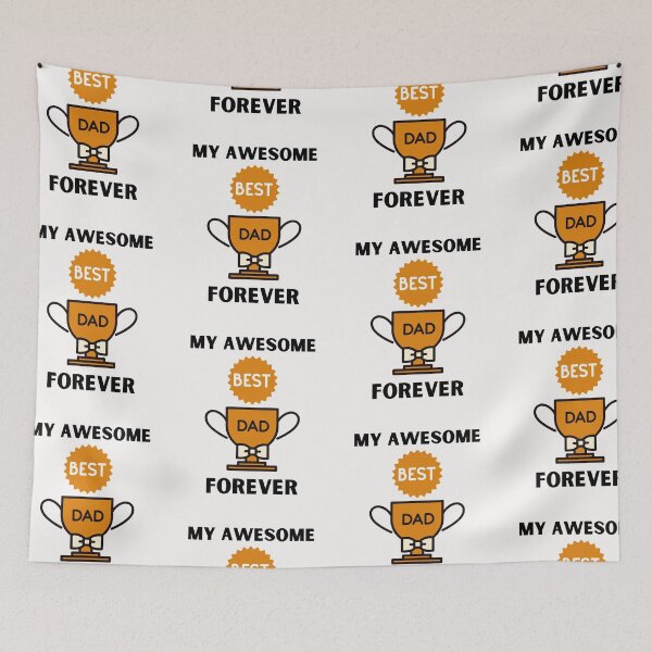 Item preview, My Awesome Best Dad Forever designed and sold by BhavyaBathla.