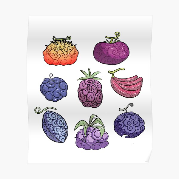 Devil Fruit Posters Redbubble