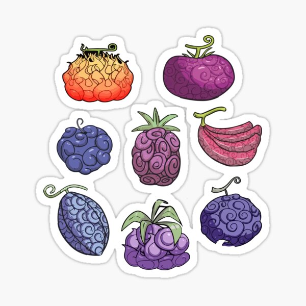 Devil Fruit Stickers Redbubble