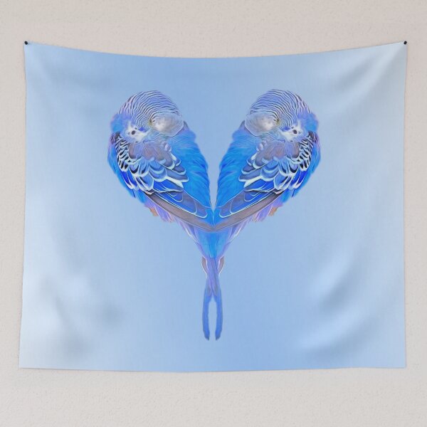 Item preview, Blue budgie designed and sold by MarionsArt.