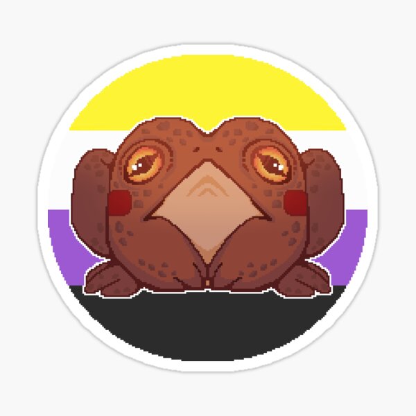 nonbinary toad Sticker