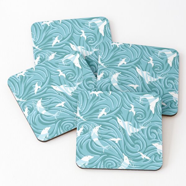 Item preview, Dolphin Swimming Free | Sea Green designed and sold by L Diane Johnson.