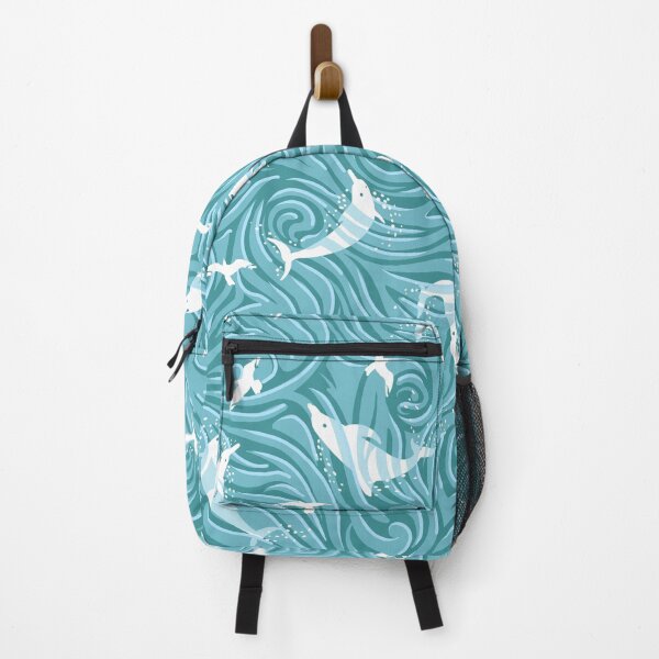 Item preview, Dolphin Swimming Free | Sea Green designed and sold by L Diane Johnson.