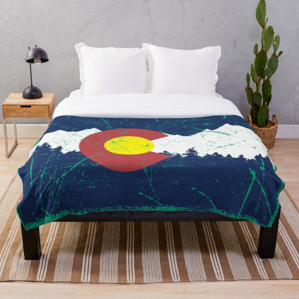 Item preview, Vintage Colorado Flag Mountains designed and sold by S Cube Design.