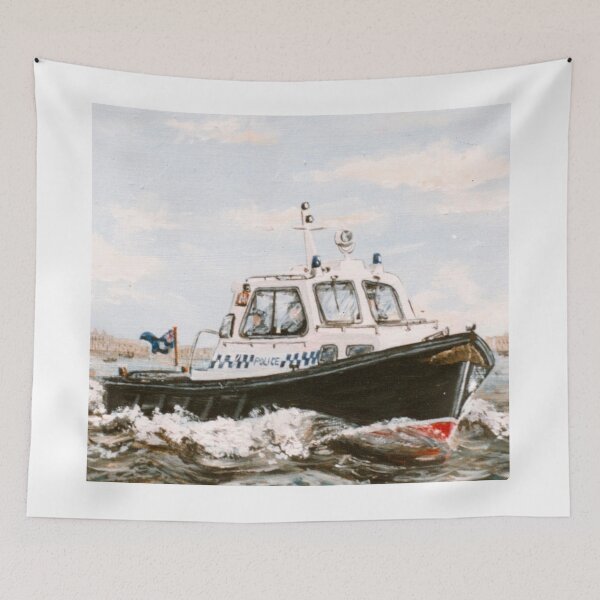 Item preview, Barco de la policía del Támesis 1980 designed and sold by Mackenzie Moulton International Artist .