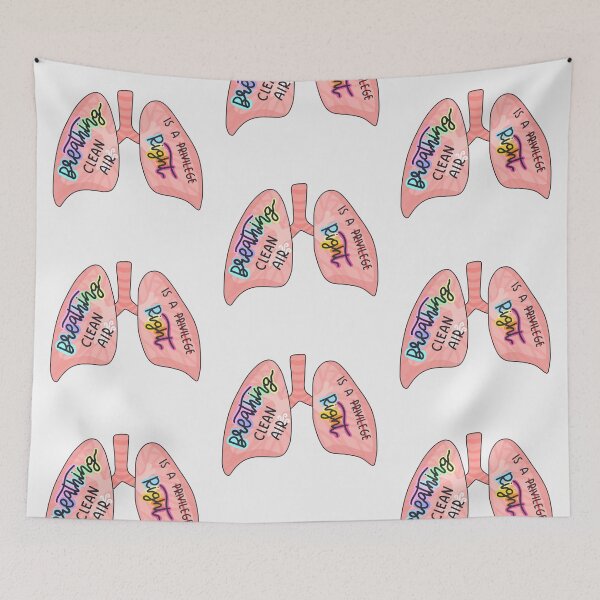 Item preview, Breathing Clean Air Is A Right Cute Lungs designed and sold by SofiaSava01.
