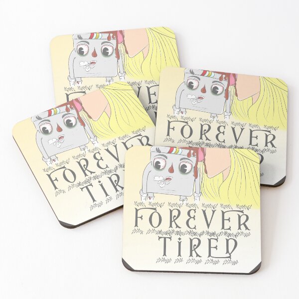 Item preview, Forever Tired Coffee cartoon designed and sold by catchyyart.
