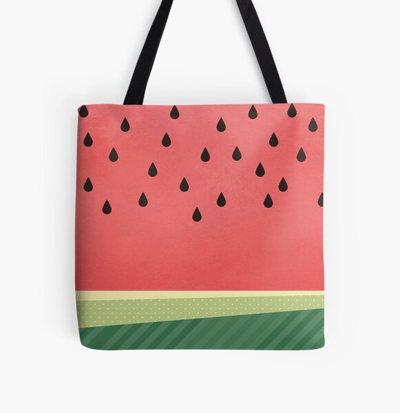 Handbag for Girls Watercolor Watermelon Cherry Shoulder Bag Women Tote Bag 