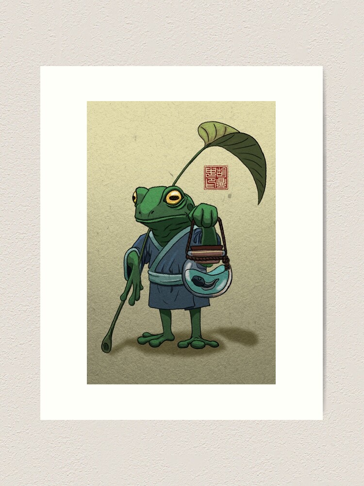 Alternate view of A Frog and His Son Art Print