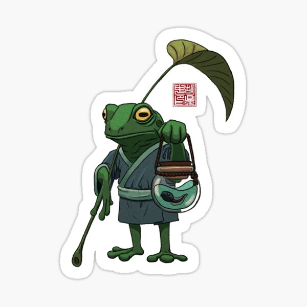 A Frog and His Son Sticker