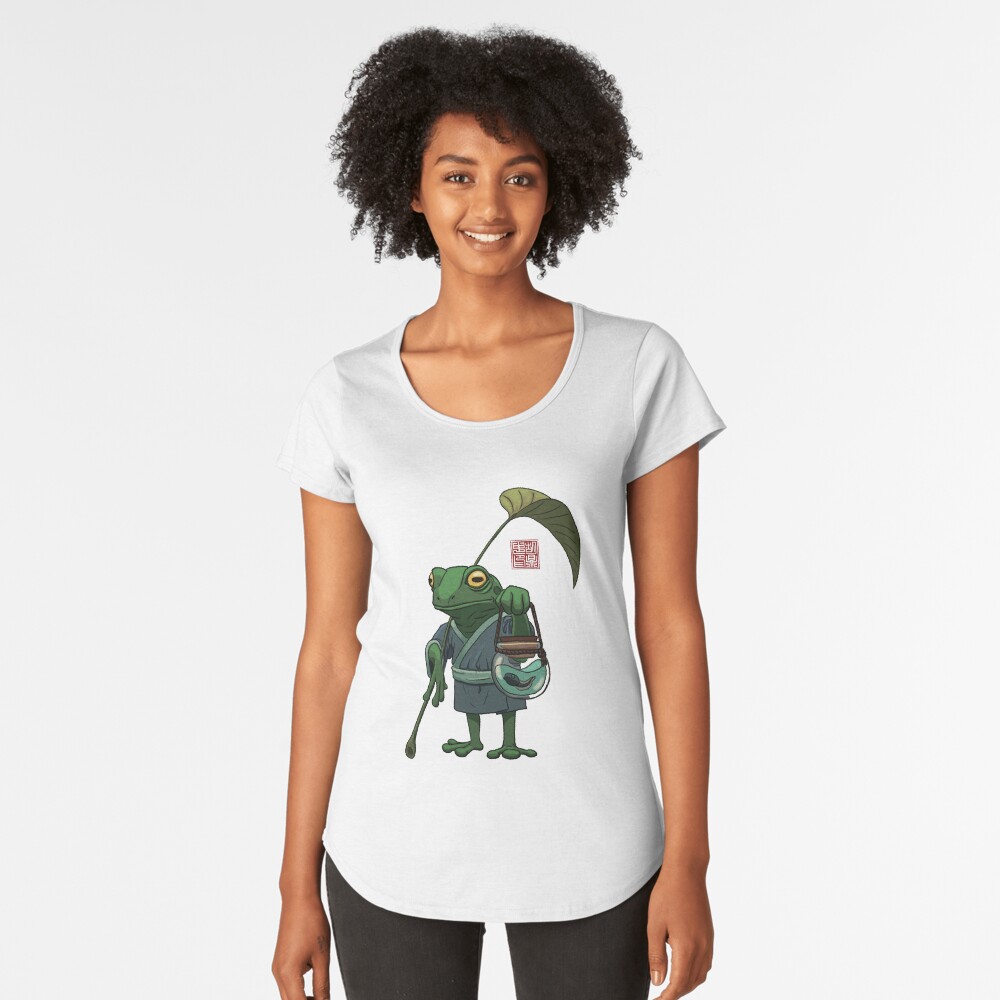Vista previa del artículo con la obra «Camiseta premium de cuello ancho», diseñado y vendido por DingHuArt.