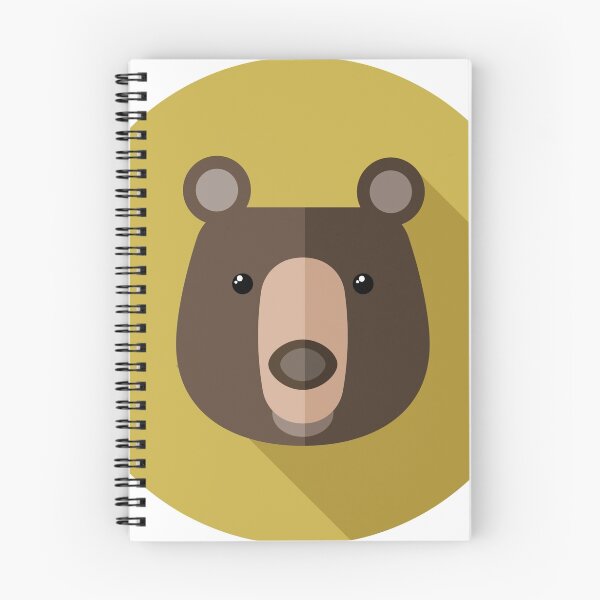 Item preview, flat style illustration of bear designed and sold by Koaladesign.