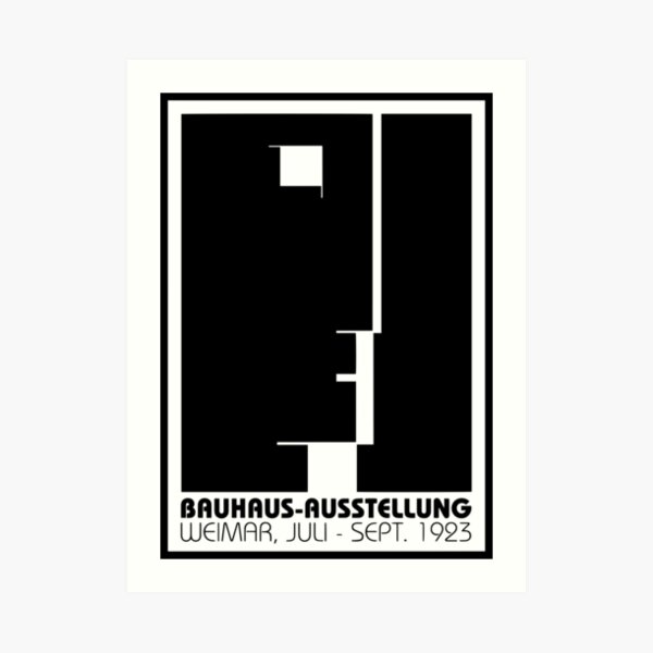 Bauhaus (Art School) - Promotional Poster 1923 Art Print