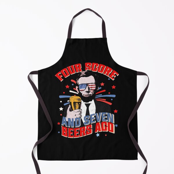 Item preview, Four Score and Seven Beers Ago - funny freedom quotes designed and sold by DebbisPalette.