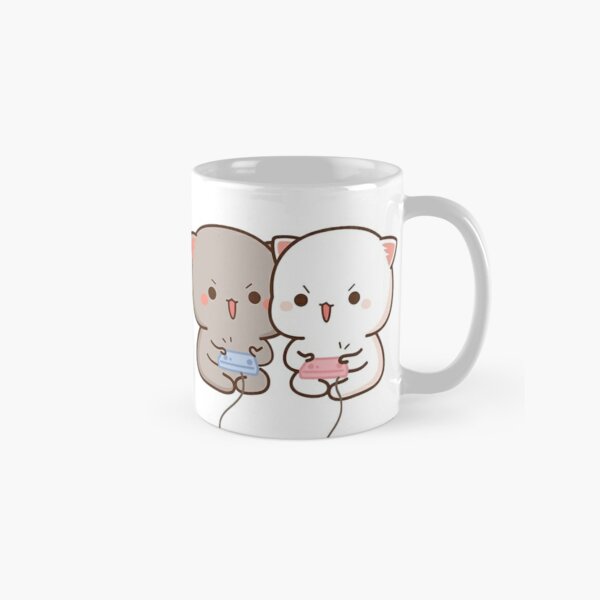 cute mochi peach cat Classic Mug