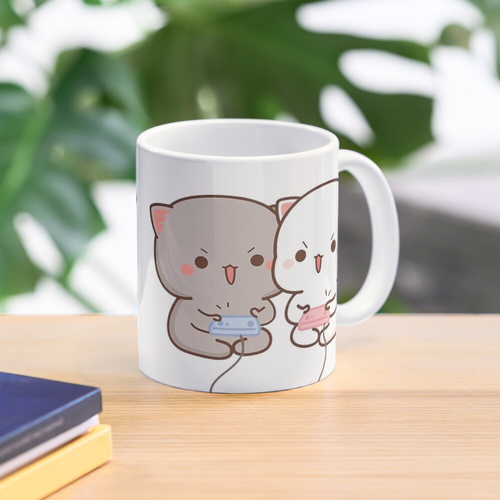 cute mochi peach cat Coffee Mug