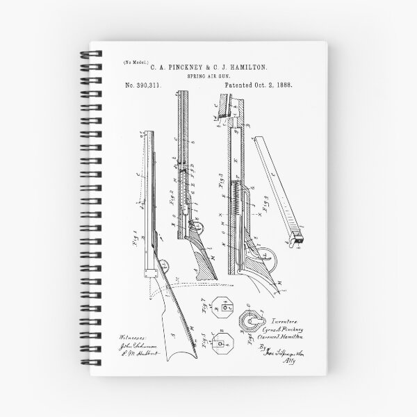 Item preview, AIR GUN patent, Air gun blueprint  designed and sold by anodyle.