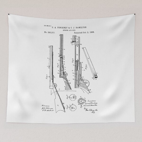 Item preview, AIR GUN patent, Air gun blueprint  designed and sold by anodyle.