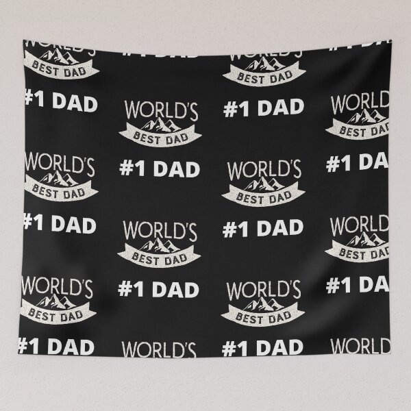 Item preview, World's Best Dad #1 Dad designed and sold by BhavyaBathla.