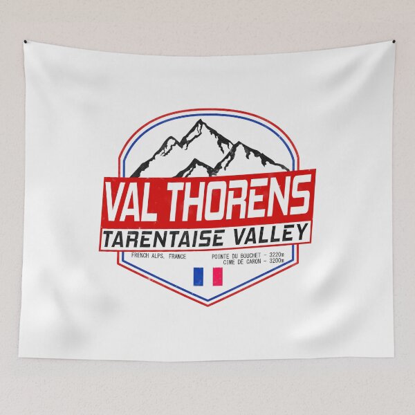 Item preview, Retro Ski Val Thorens France Skiing and Mountain Biking Paradise designed and sold by chriswilson111.