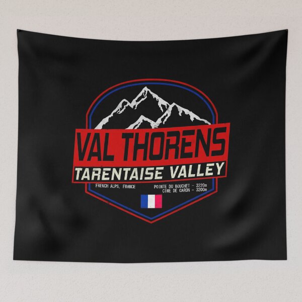 Item preview, Retro Ski Val Thorens France Skiing and Mountain Biking Paradise designed and sold by chriswilson111.