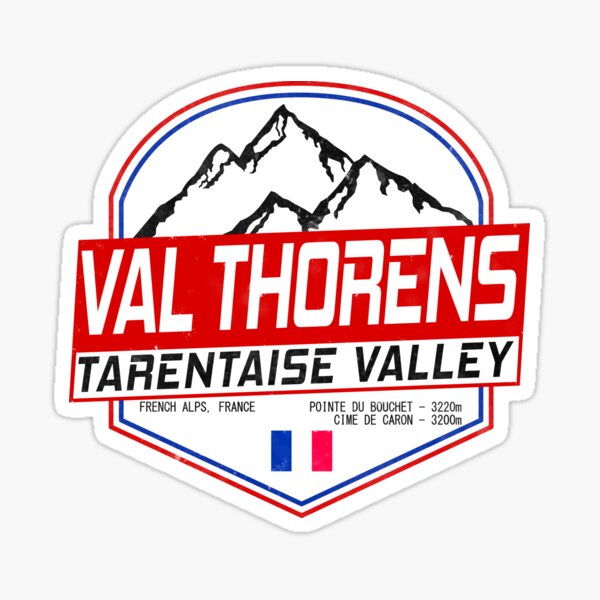 Item preview, Retro Ski Val Thorens France Skiing and Mountain Biking Paradise designed and sold by chriswilson111.