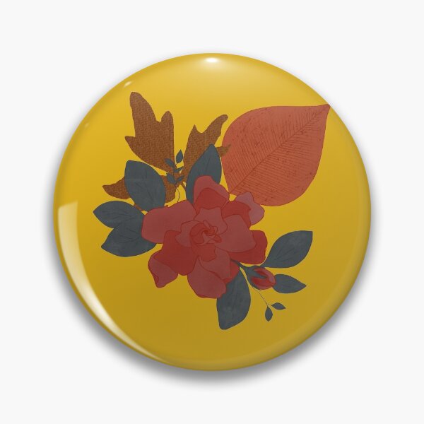 Item preview, Boho Summer Colors Textured Floral Arrangement on Mustard Yellow designed and sold by MFGB-Creations.