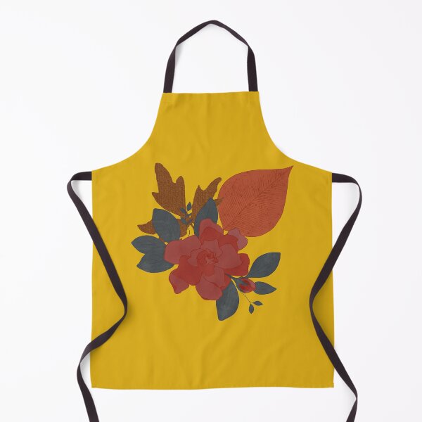 Item preview, Boho Summer Colors Textured Floral Arrangement on Mustard Yellow designed and sold by MFGB-Creations.