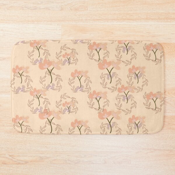 Item preview, White and brown floral pattern designed and sold by Simi2020.