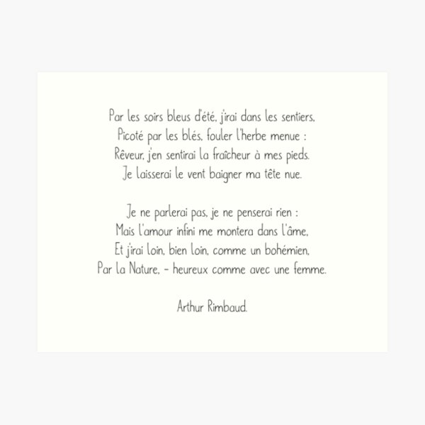 Rimbaud Art Prints Redbubble
