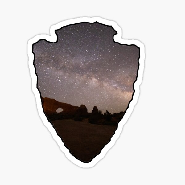 Arches National Park at Night Sticker