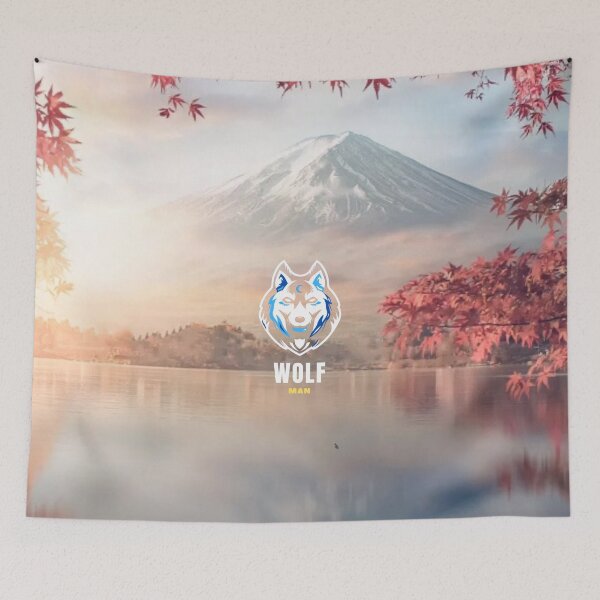 Item preview, Mountain Fuji Wolf Man designed and sold by Gabrielaxel300.