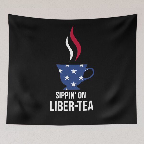 Item preview, sippin' on liber-tea funny 4th of july  designed and sold by joy4shirt.
