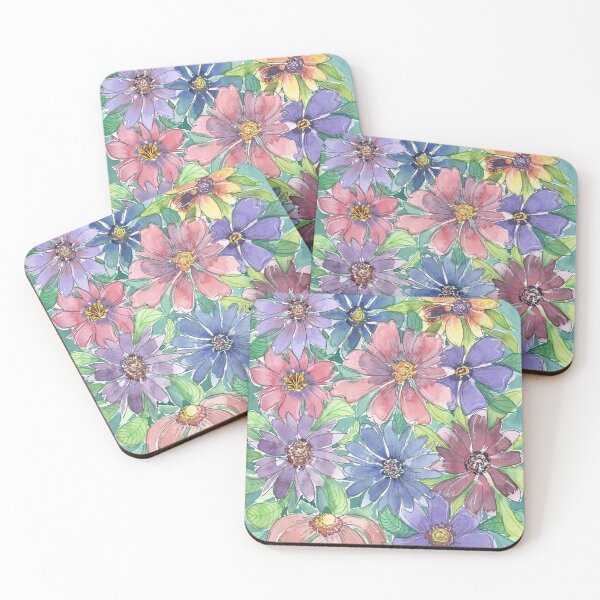 Item preview, Colorful Floral Outlined designed and sold by artsyANTcreatns.