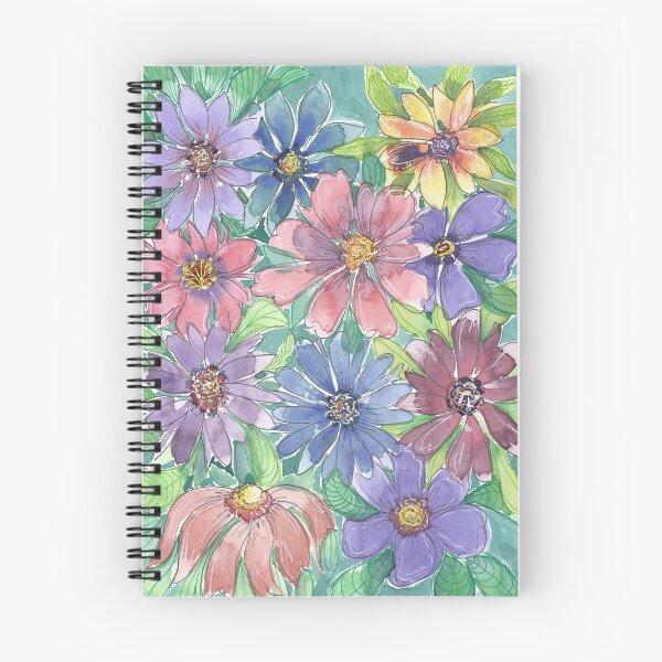 Item preview, Colorful Floral Outlined designed and sold by artsyANTcreatns.