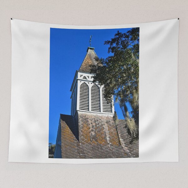 Item preview, St. Andrew Episcopal Church Darien Georgia Bell Tower designed and sold by LisaWootenPhoto.