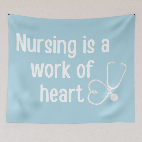 Item preview, Nursing is a work of heart - nurse gift/present #3 designed and sold by PickaSticka.