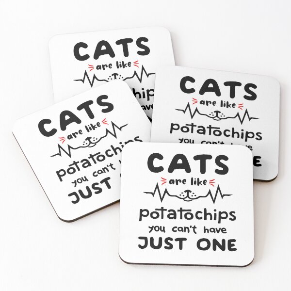 Item preview, Cat joke heartbeat cat snout funny potato chips designed and sold by Sellery-GbR.