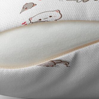 Alternate view of mochi peach cat sticker pack Throw Pillow