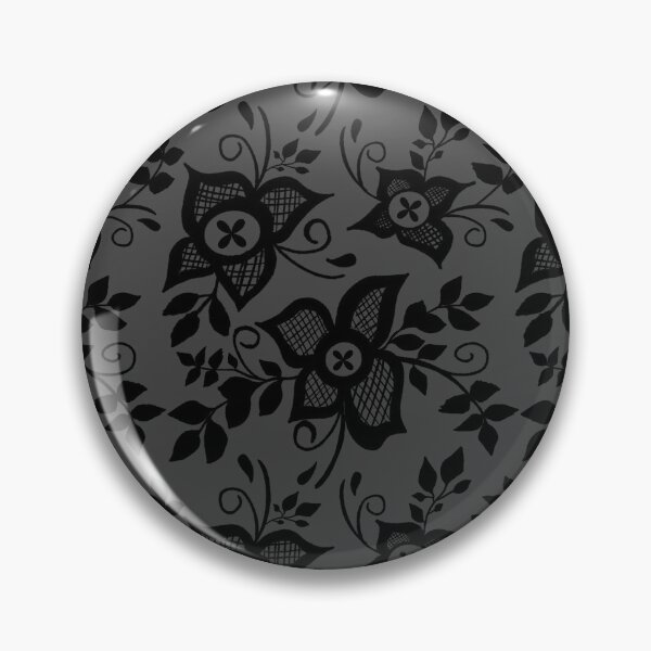 Item preview, Modern Goth Black Floral Lace Pattern designed and sold by MFGB-Creations.