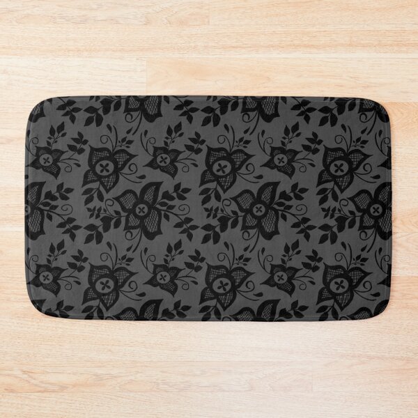 Item preview, Modern Goth Black Floral Lace Pattern designed and sold by MFGB-Creations.