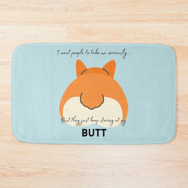Item preview, "Stop Staring At My Butt" - Corgi  designed and sold by KawaiiForAll.