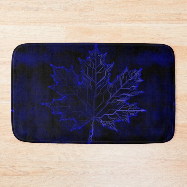 Item preview, blue circuit board tech maple Leaf designed and sold by jc007.