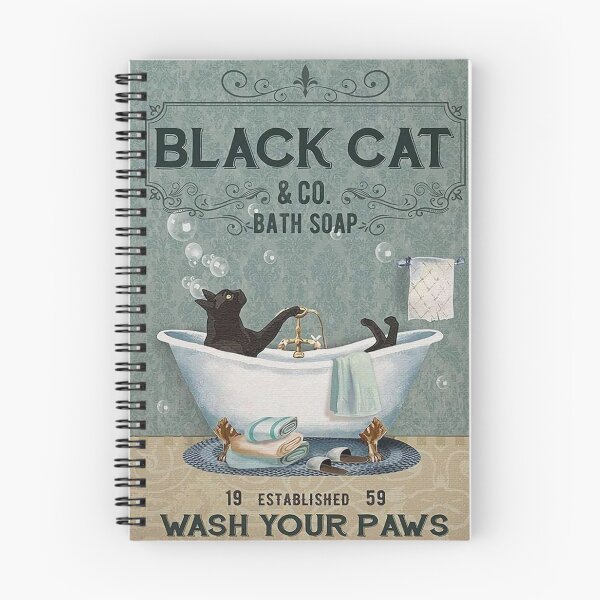 Item preview, Black Cat Soap In bathroom designed and sold by sluezoes.