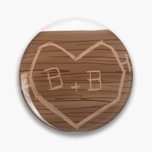 Item preview, B + B carved in wood designed and sold by rizedrawing9.