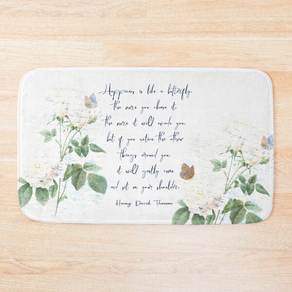 Item preview, Happiness Is Like A Butterfly by Henry David Thoreau designed and sold by EKartPrints.