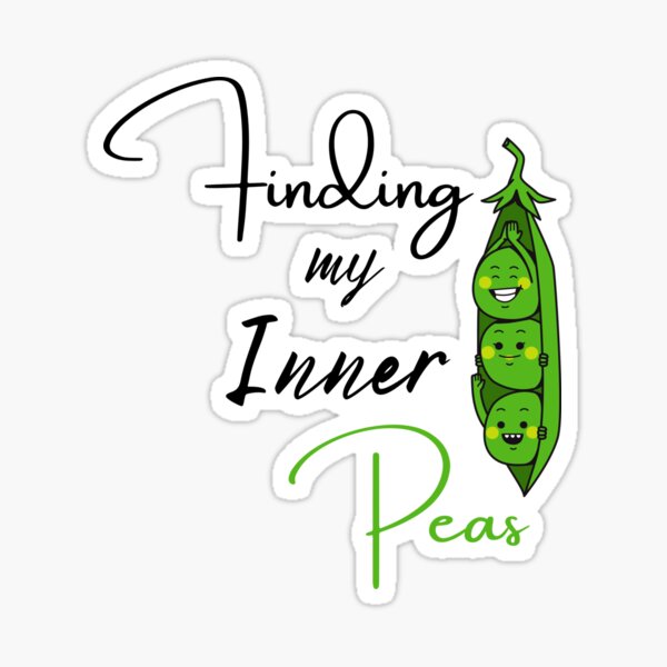 Finding Your Inner Peas Sticker